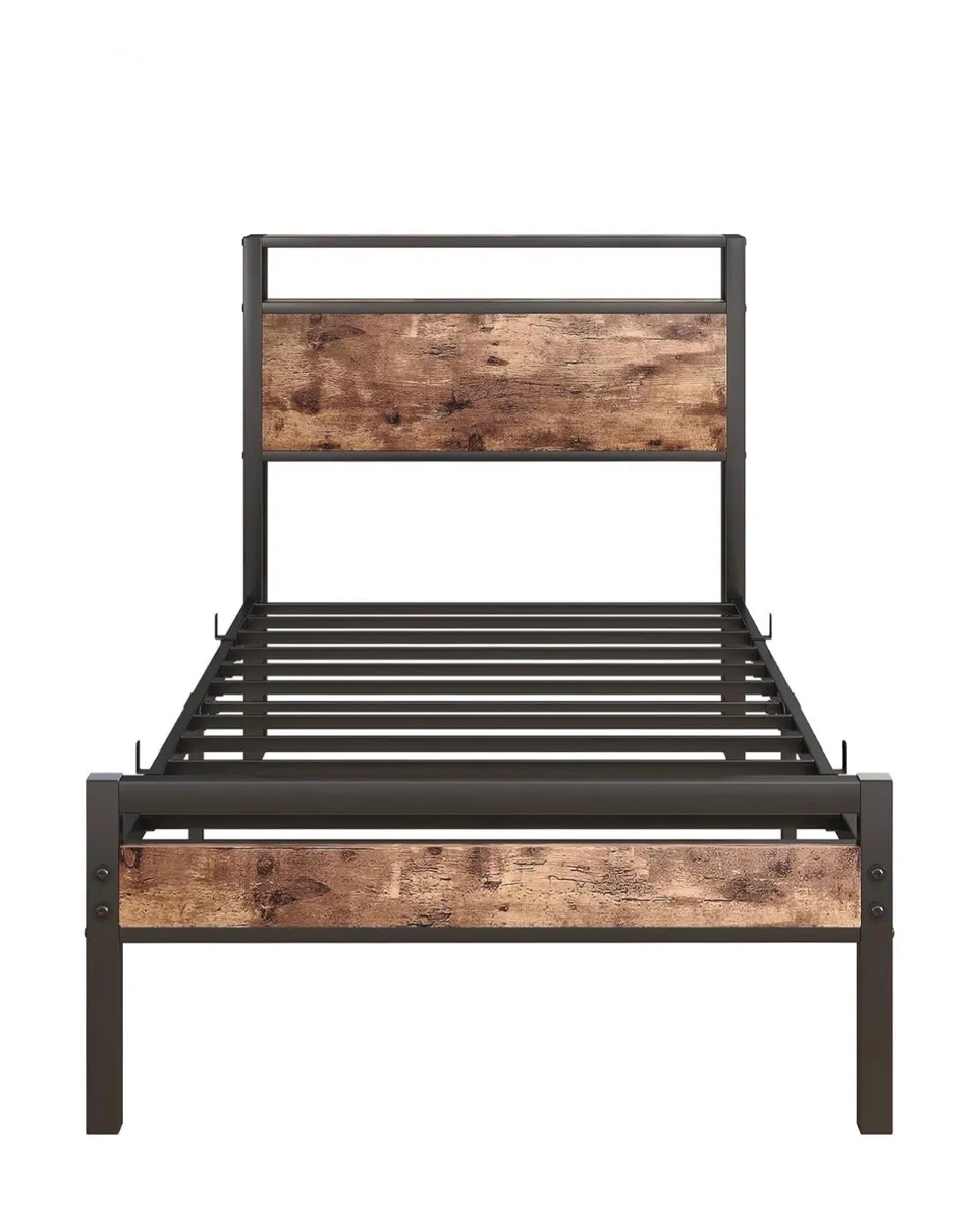 3ft Single Bed Frames Solid Metal Bed Frames with - Image 2
