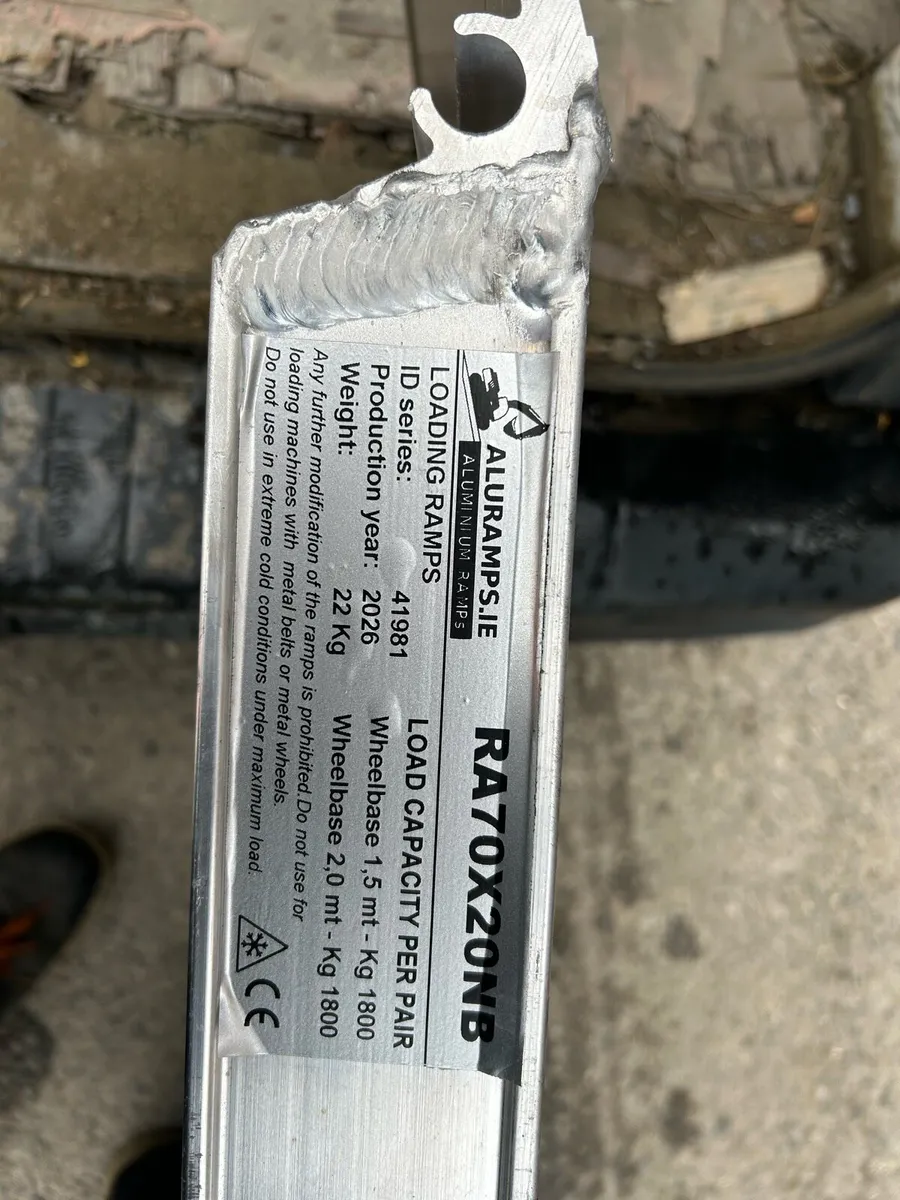 Aluminium Van Loading Ramp 2 metre 1.8 ton - Image 4