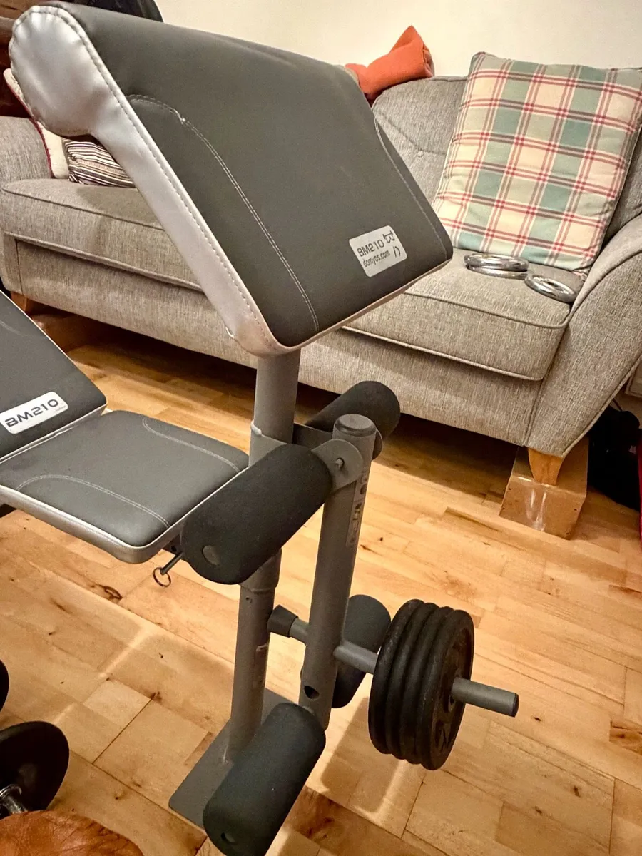 Adjustable Weight Bench & Complete Home Gym Set - Image 3
