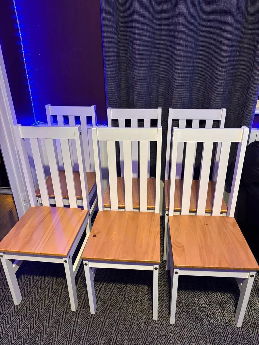 6 dining chairs - Image 1