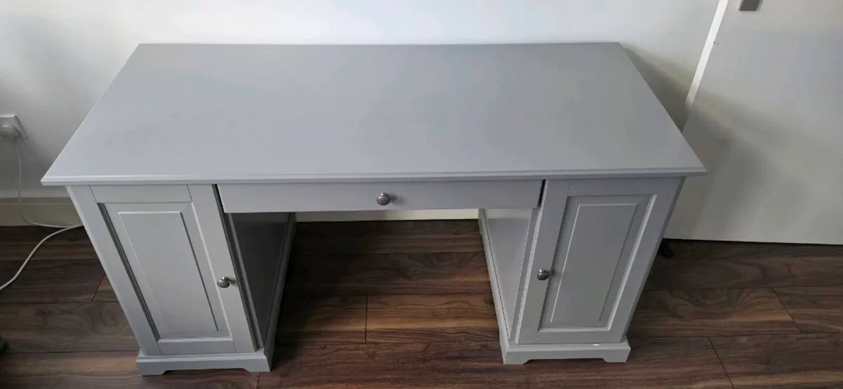 FREE IKEA LIATORP Desk – Grey – Good Condition - Image 1