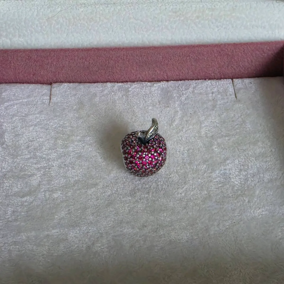 PANDORA  apple pave charm perfect condition - Image 2