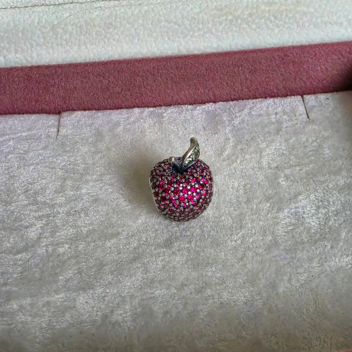 PANDORA  apple pave charm perfect condition - Image 4