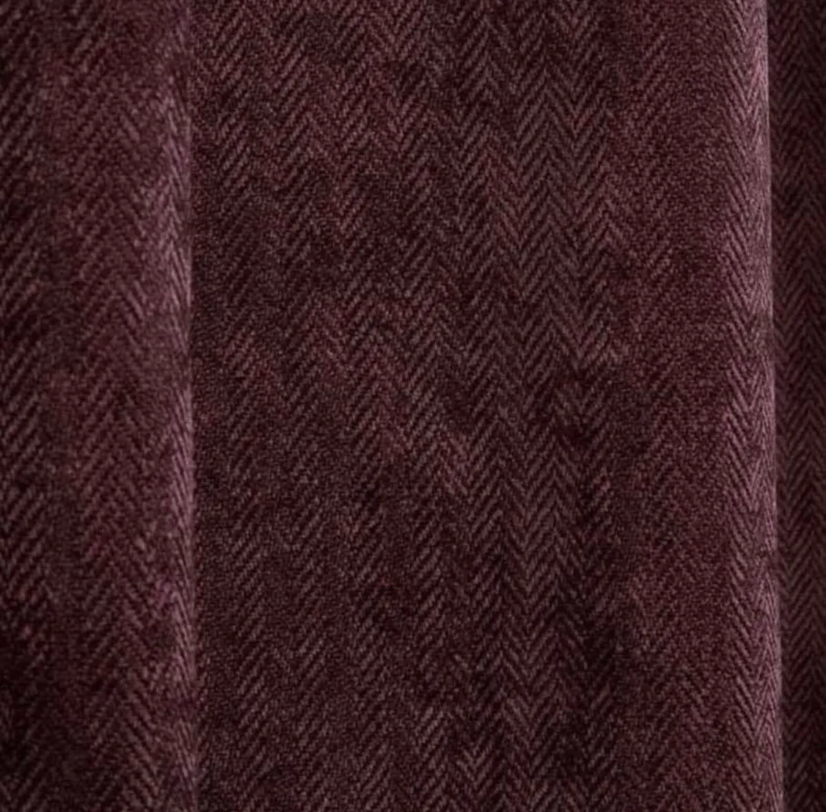 Mauve coloured curtains in Herringbone Design. - Image 3