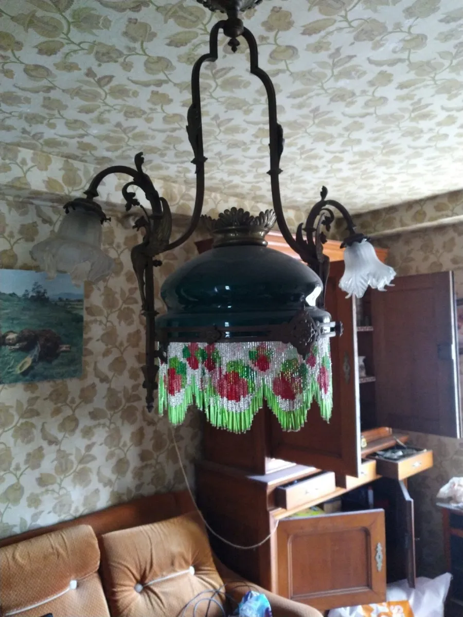 Antique French 1920s Chandelier - Image 1