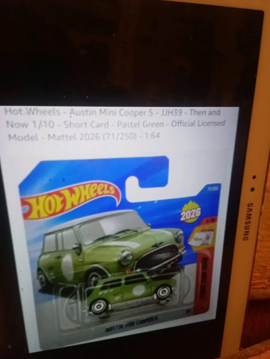 2026 HOT WHEELS AUSTIN  MINI COOPER S  SHORT CARD - Image 1