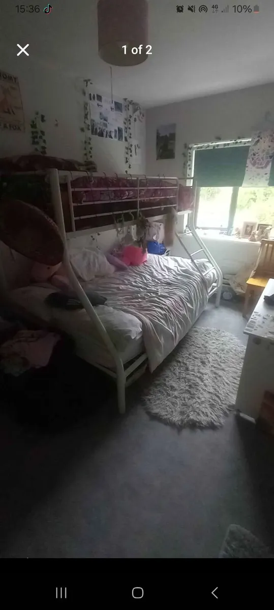 Bunk bed and cot - Image 1