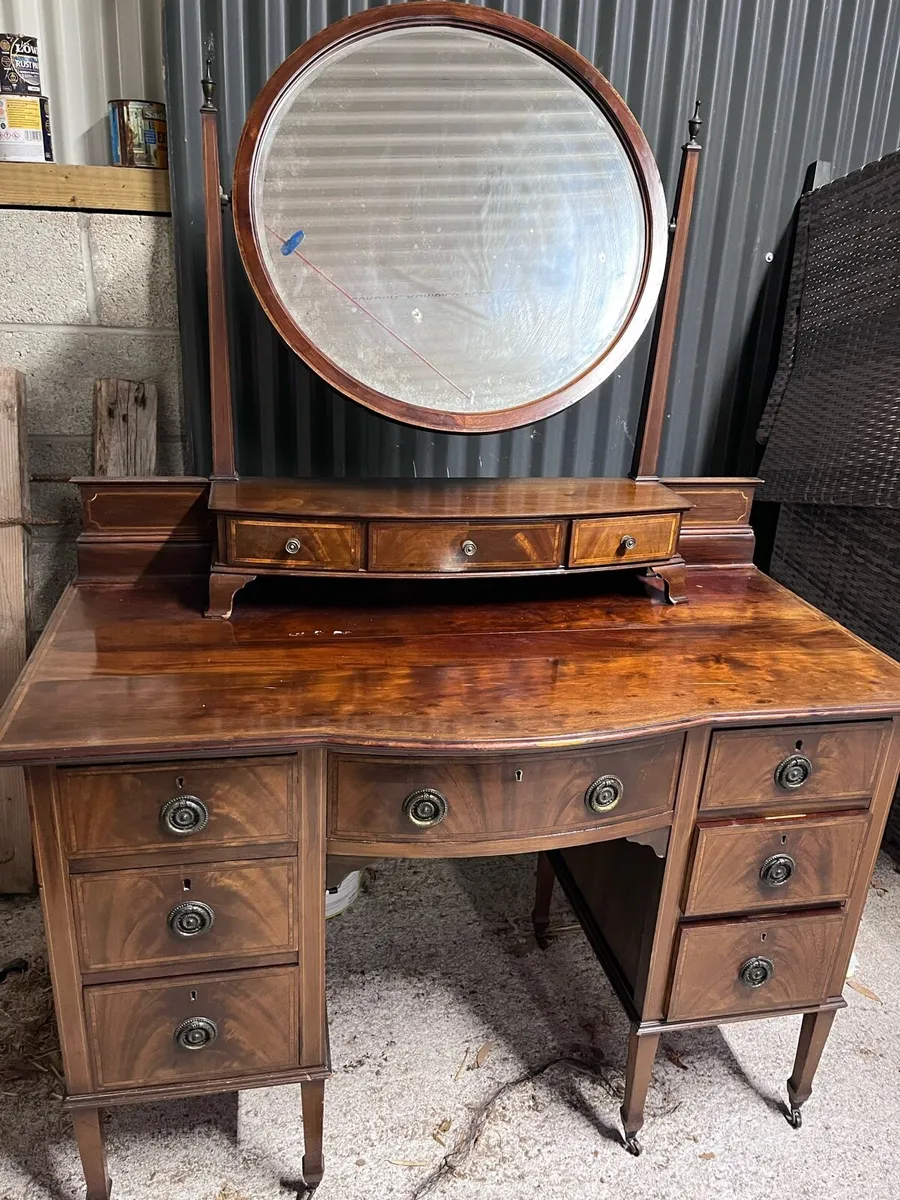 Antique Mahogany Dressing Table - Image 1