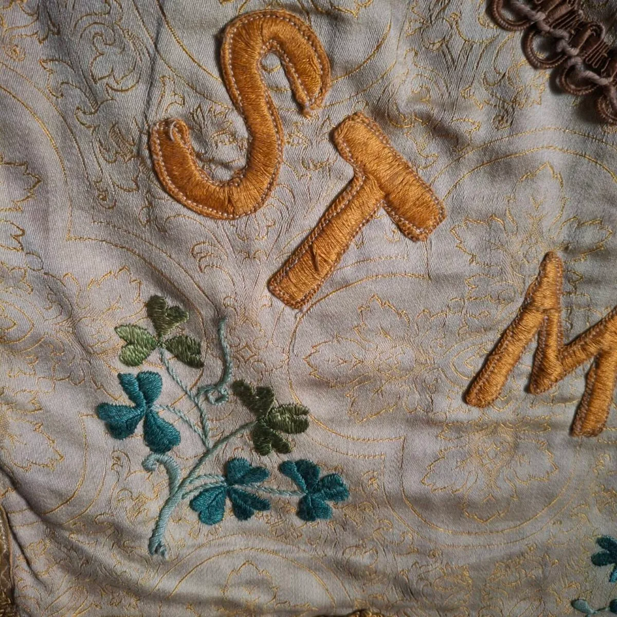 Antique Catholic Procession Banner - Image 3
