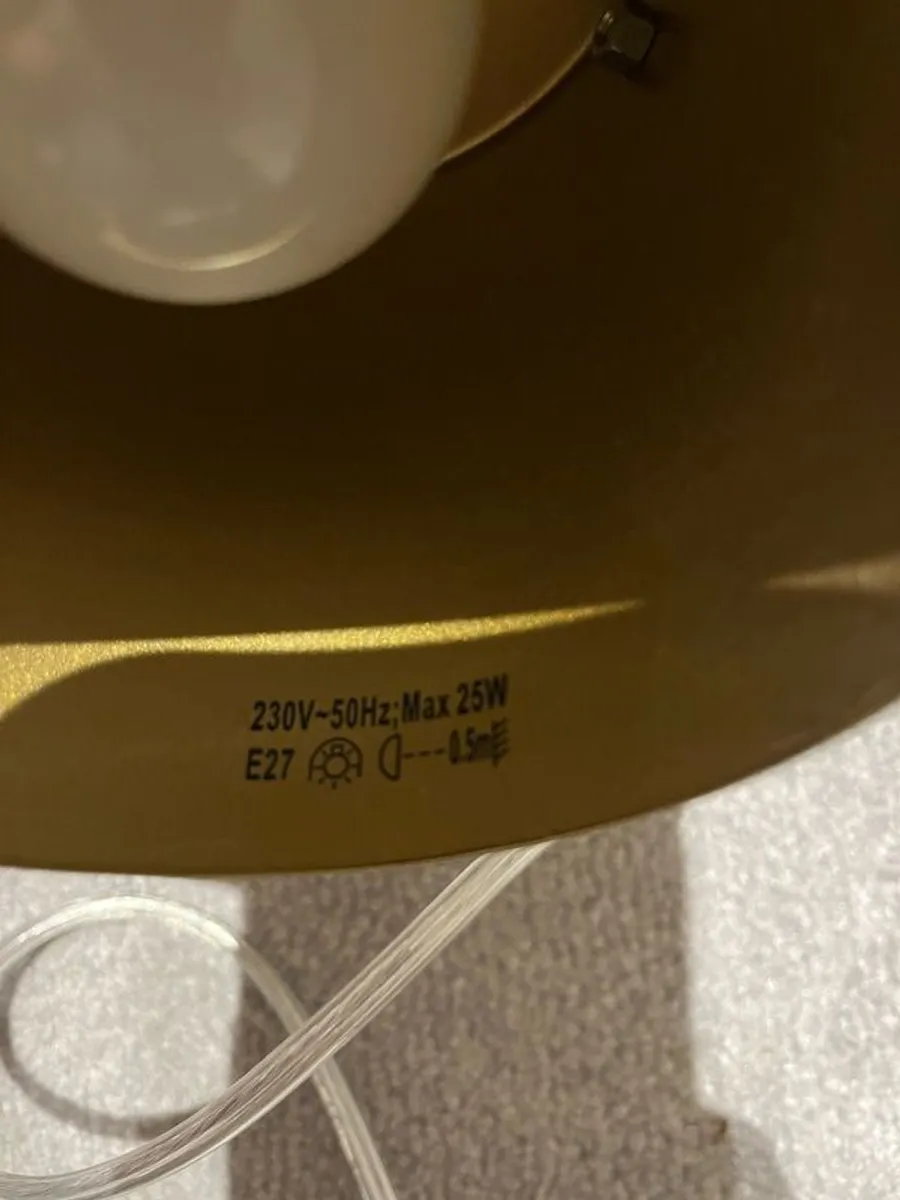 Brass wall lamp plug in - Image 3