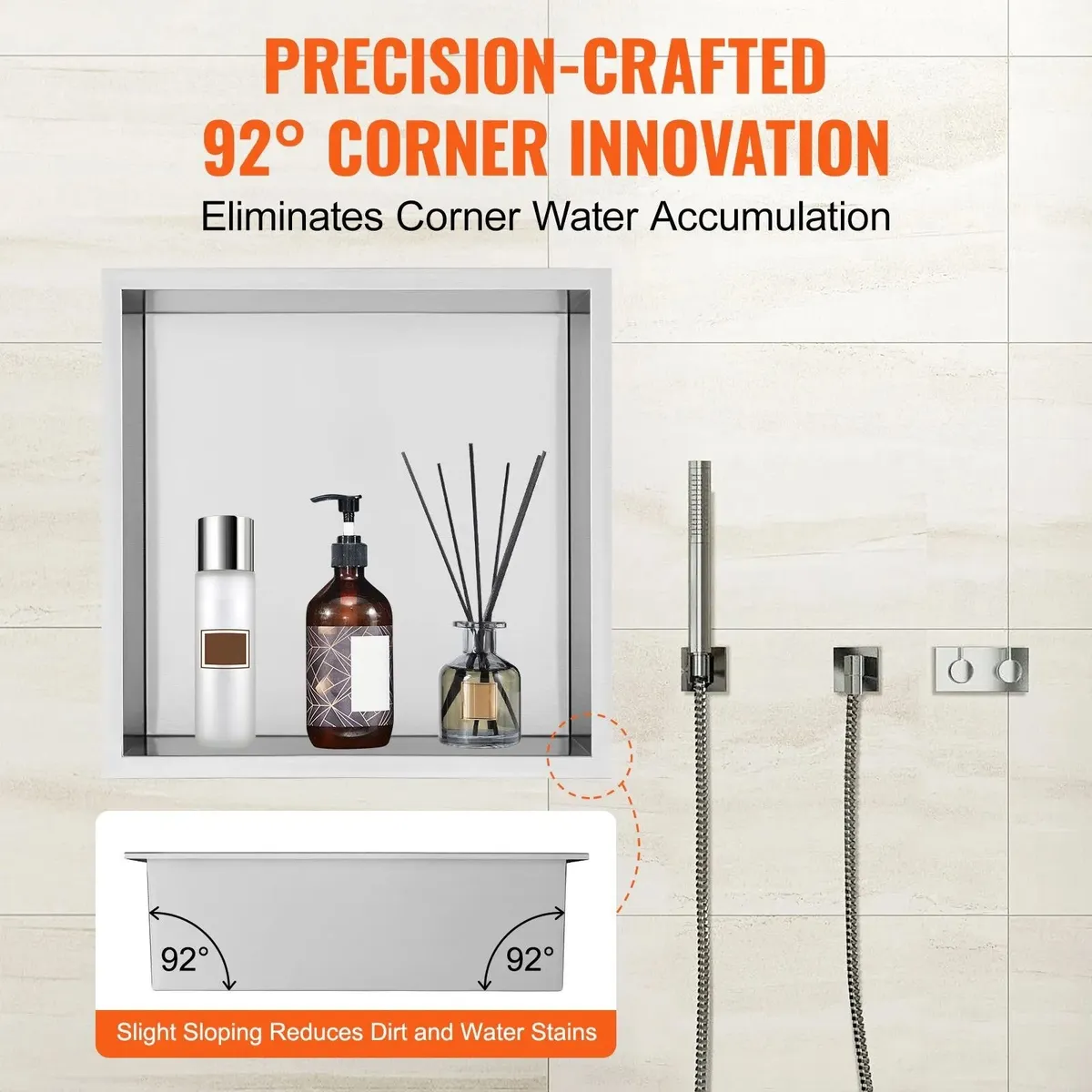 Shower Niche Stainless Steel - Image 2