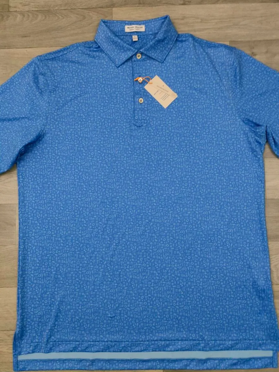 NEW Peter Millar Golf Polo Shirt Mens Large - Image 2