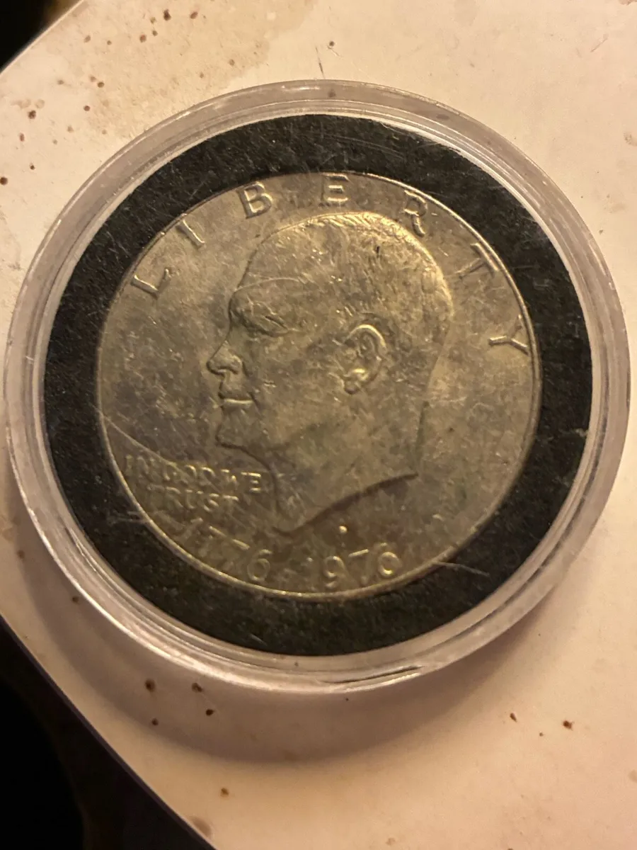Dwight Eisenhower 1976 commemorative coin. - Image 1