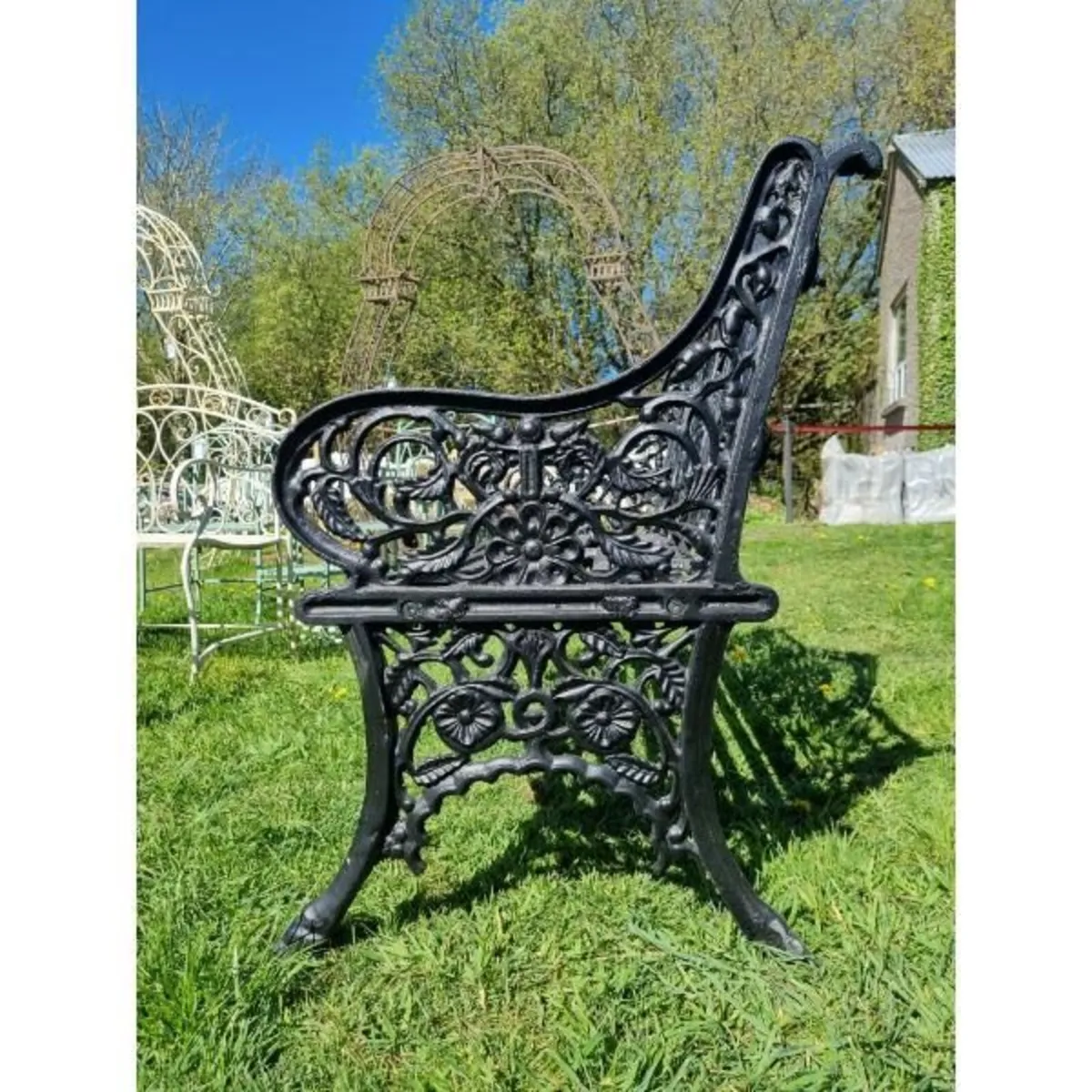Bench Cast Iron Crown Black CH 722 B - Image 3