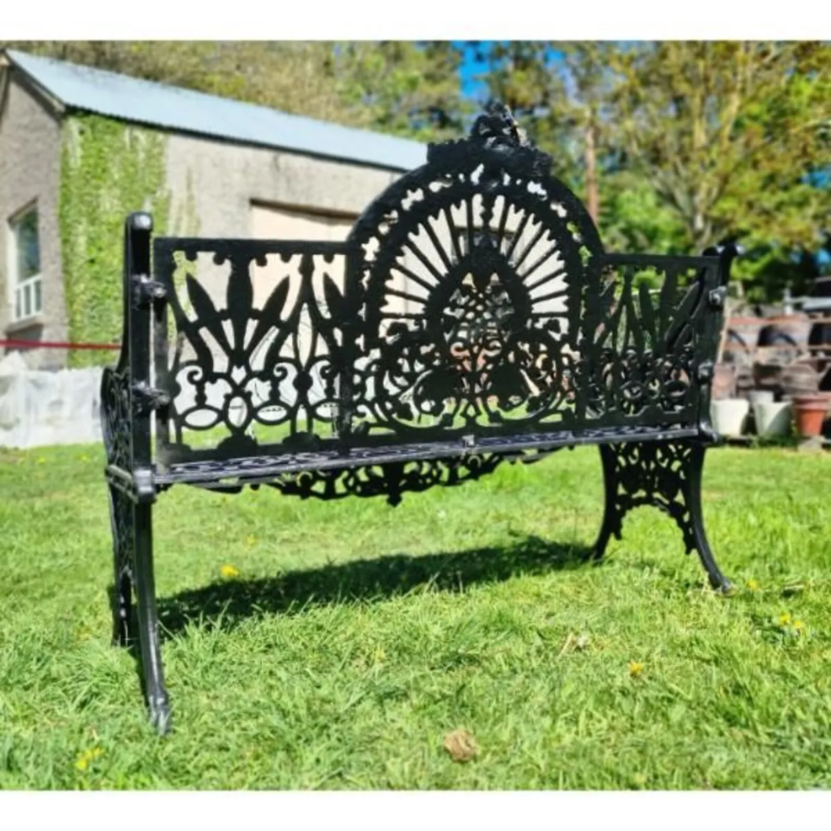 Bench Cast Iron Crown Black CH 722 B - Image 4