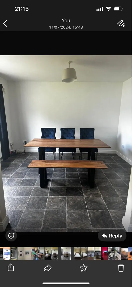 Dining table and bench - Image 3
