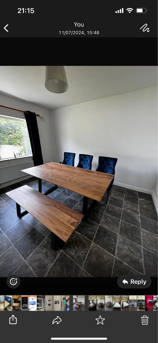 Dining table and bench - Image 4