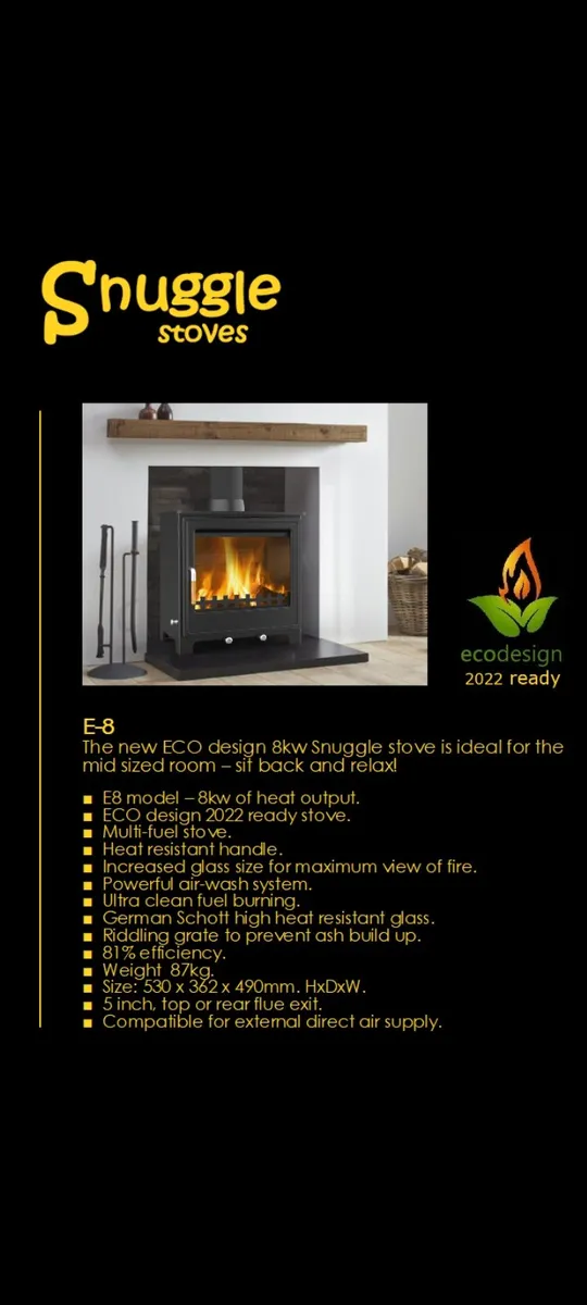 8kw stove NEW - Image 2