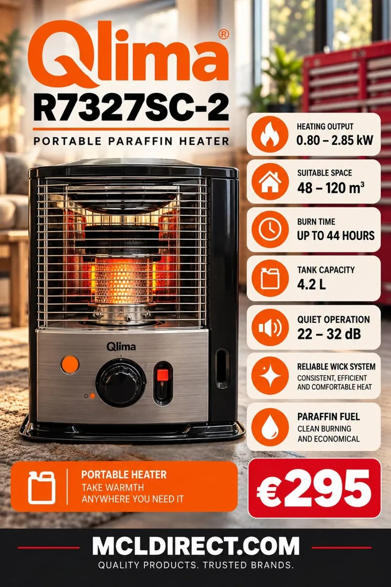 Heater Qlima Radiant Wick 2.7 Kw Rolf Paraffin - Image 3