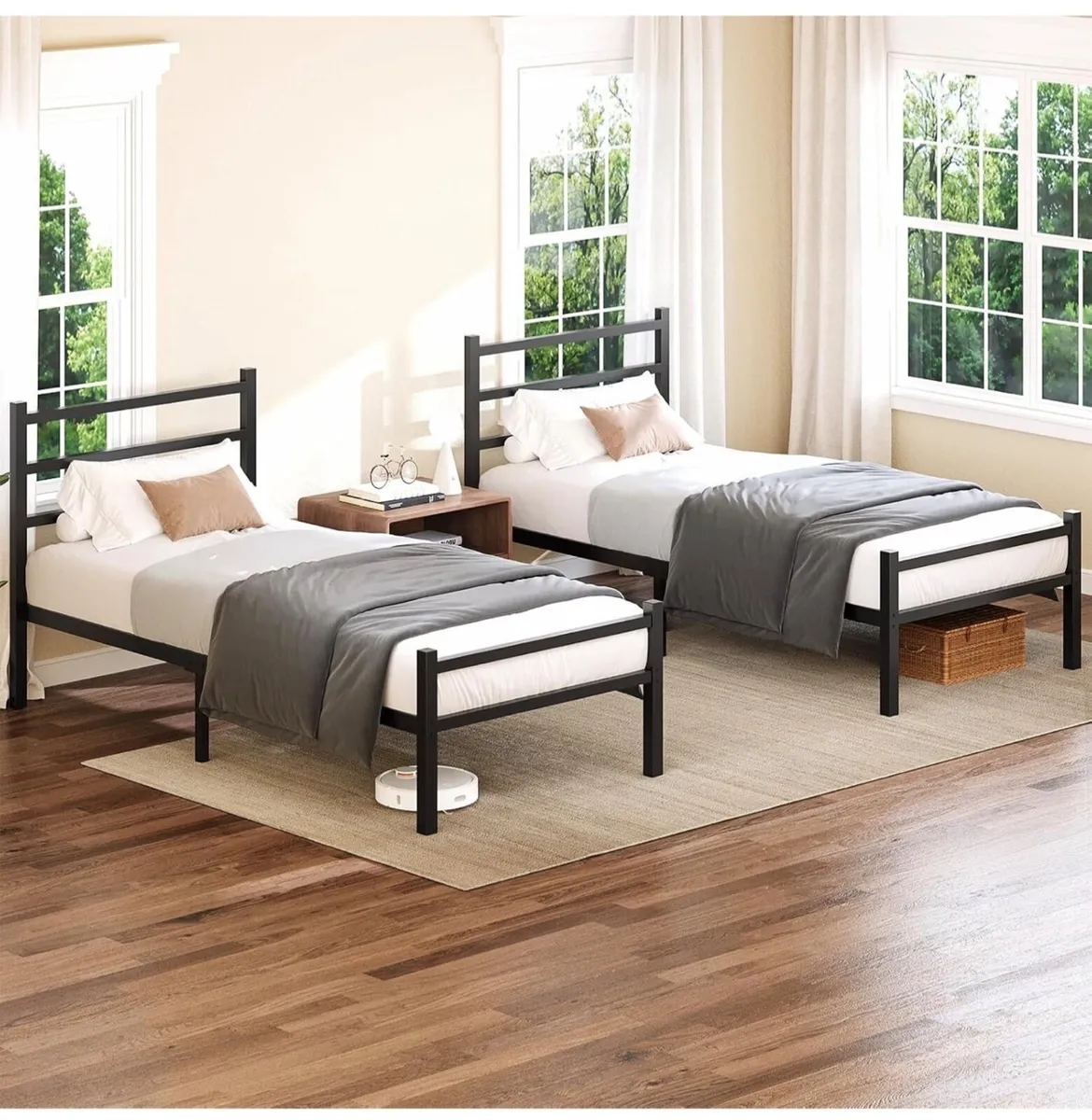 3ft Single Metal Bed Frame 90 x 190cm Iron Bed Fra - Image 3