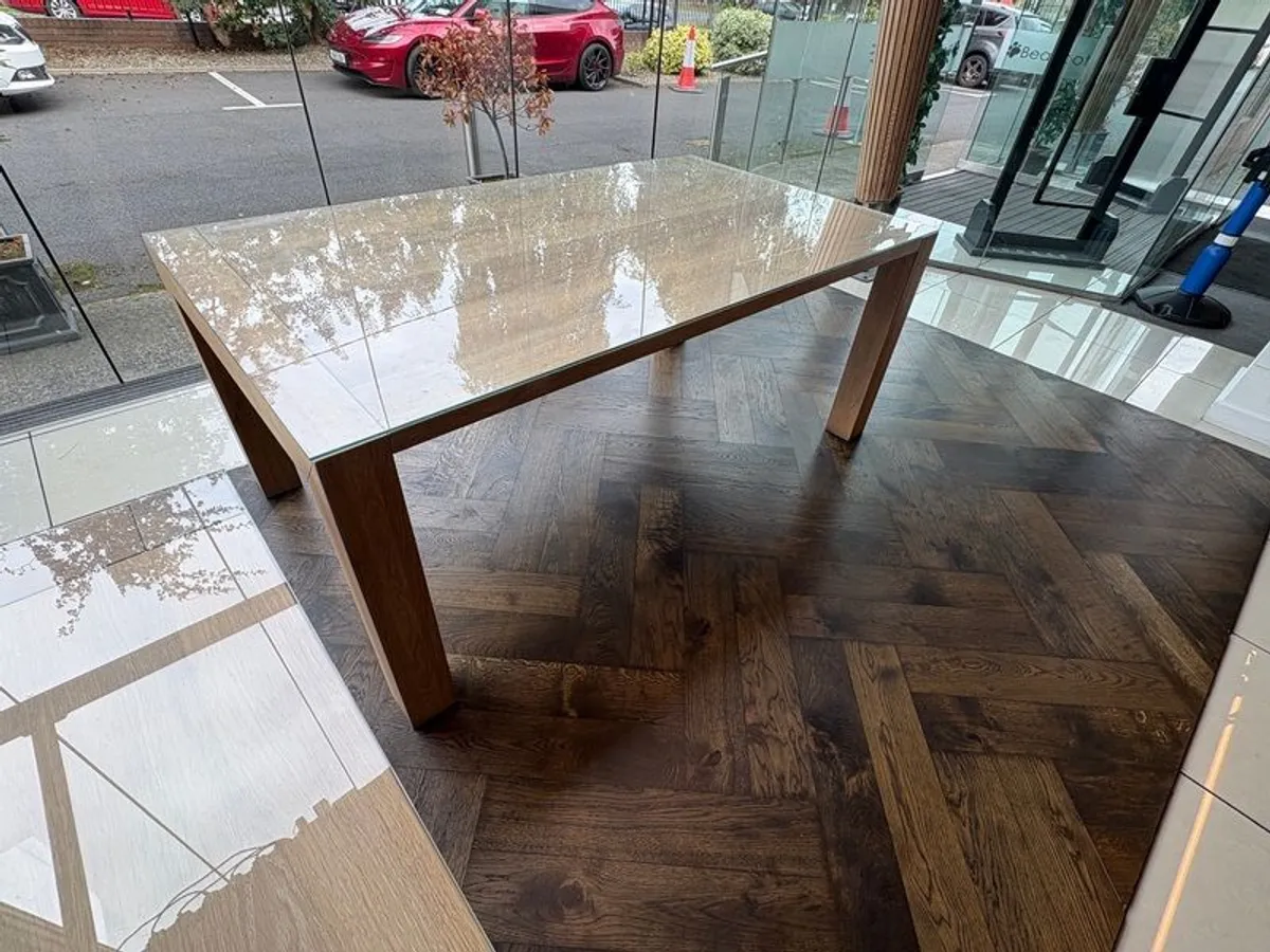 Soild Oak Table & Side Table - Image 3
