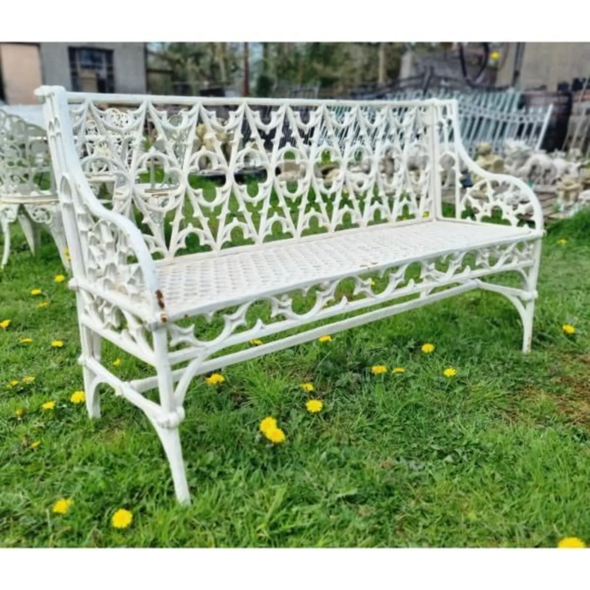 Bench Cast Iron Gothic H27 - Image 1