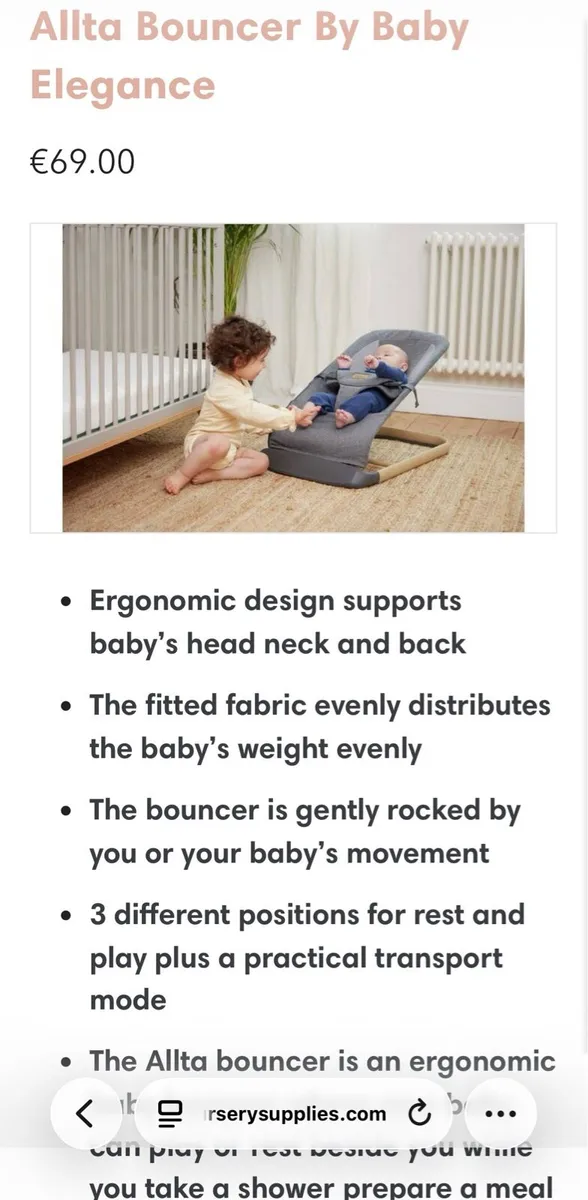 Baby Elegance Bouncer - Image 2