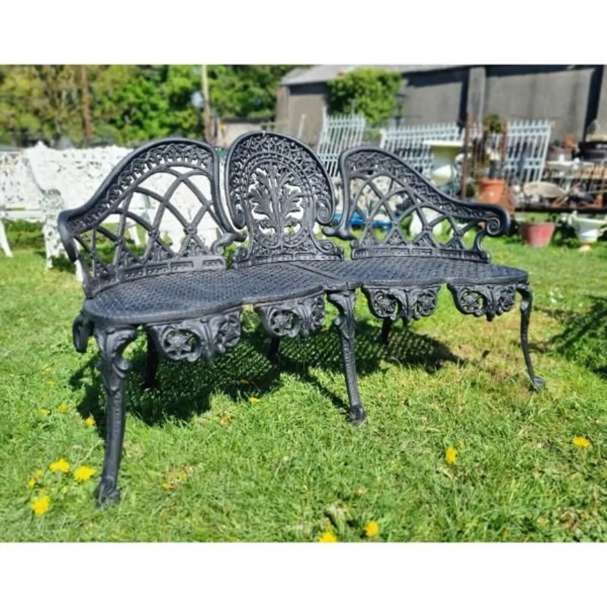 Bench Cast Iron Lovers Black CH R 715 B - Image 1