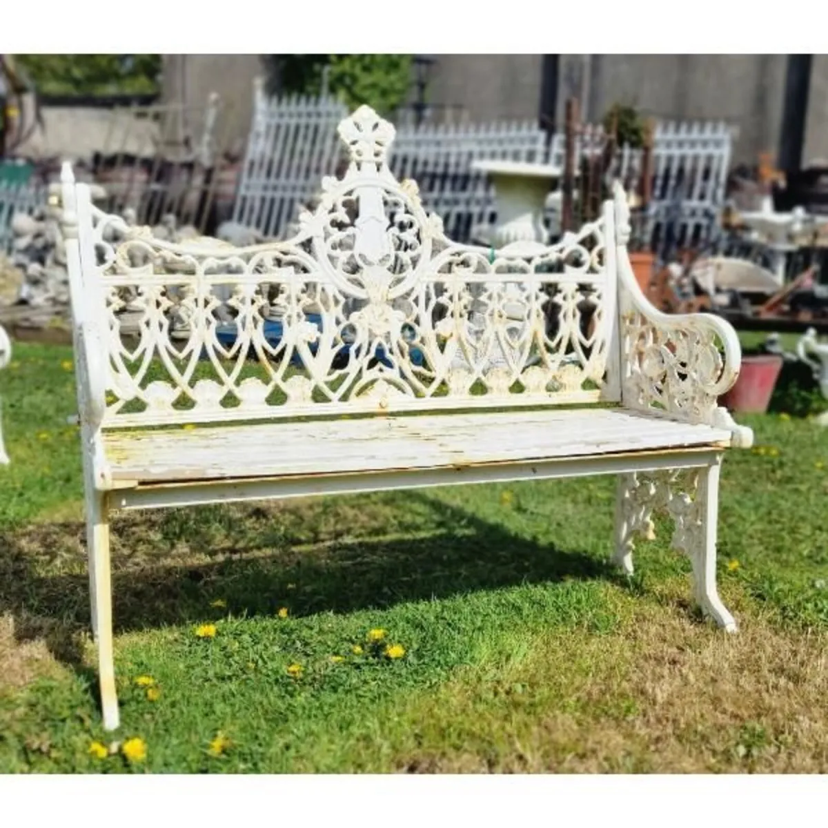 Bench Cast Iron Ornate H413 - Image 1