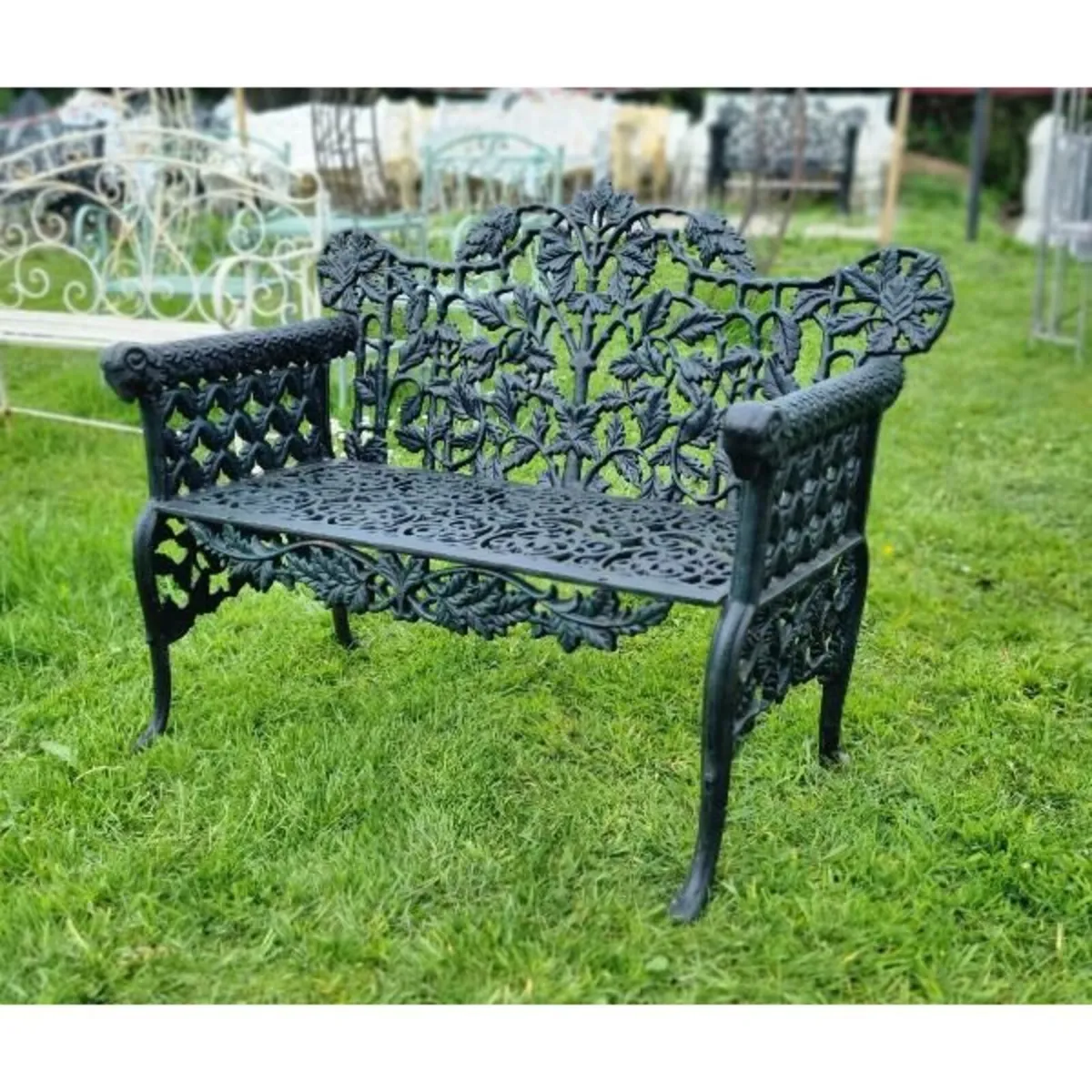 Bench Cast Iron Rams Head D815 - Image 1