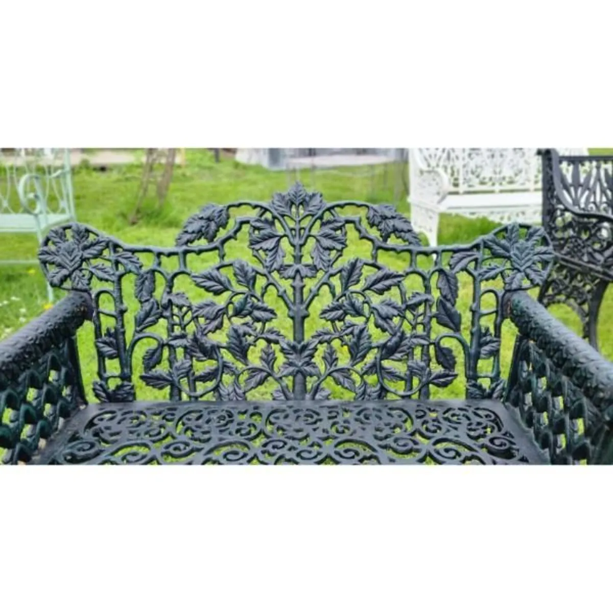 Bench Cast Iron Rams Head D815 - Image 2