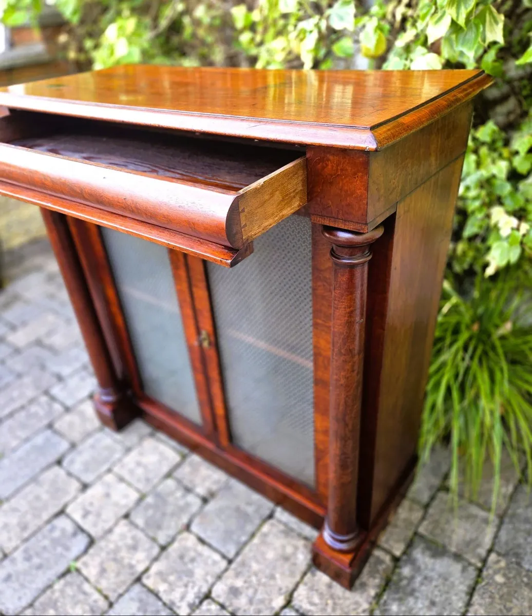 Victorian Mahogany Side Cabinet- Circa 1850 - Image 3