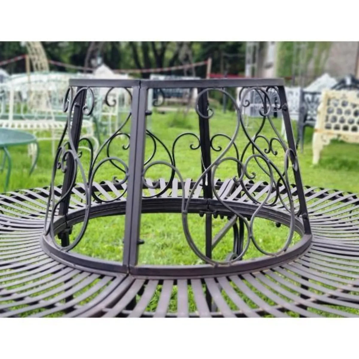 Tree Bench – Grey – D5672 - Image 2