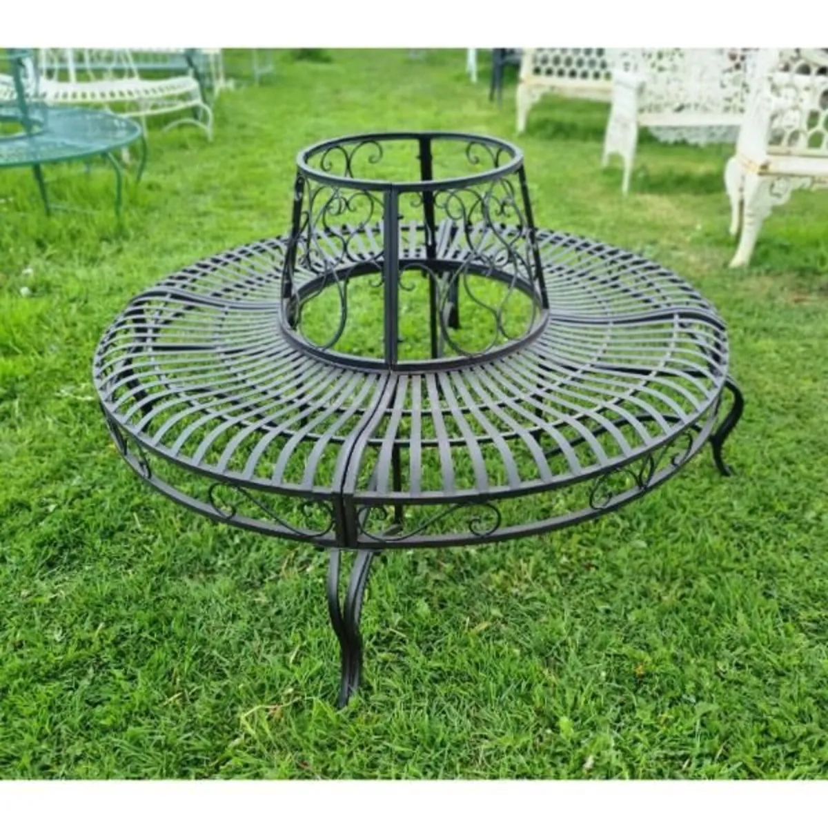 Tree Bench – Grey – D5672 - Image 1