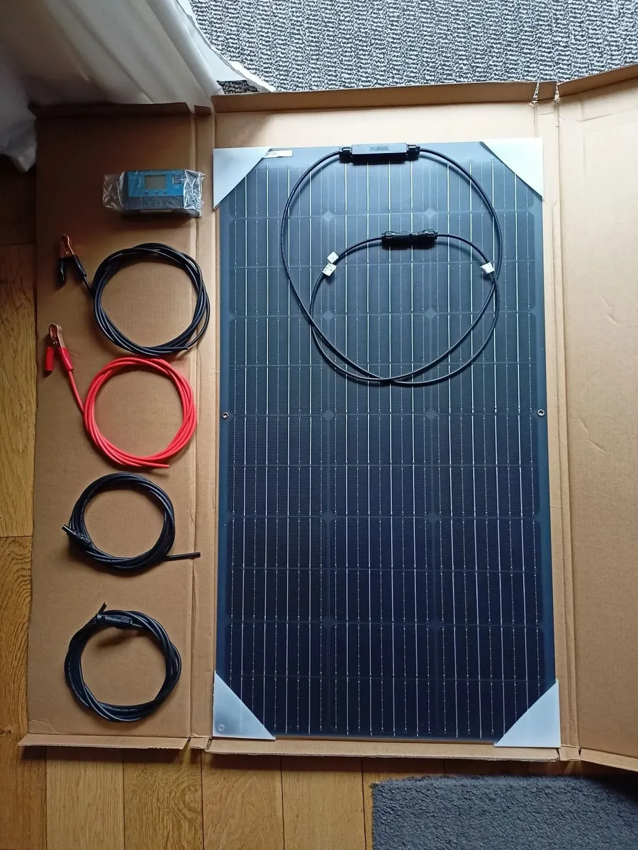 100W 12V Solar panel kit for boat or camper van - Image 2