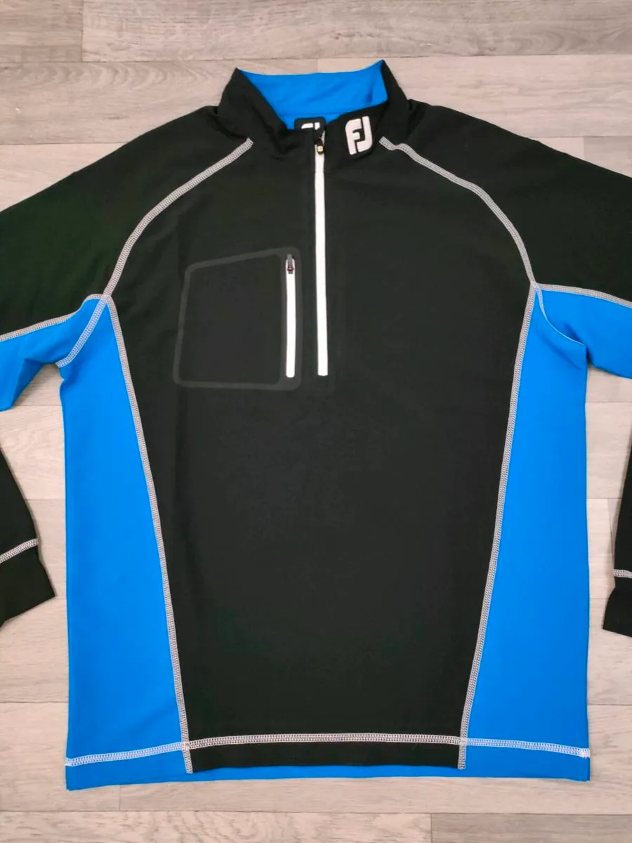 FootJoy FJ Half Zip Golf Jumper Mens Medium - Image 2