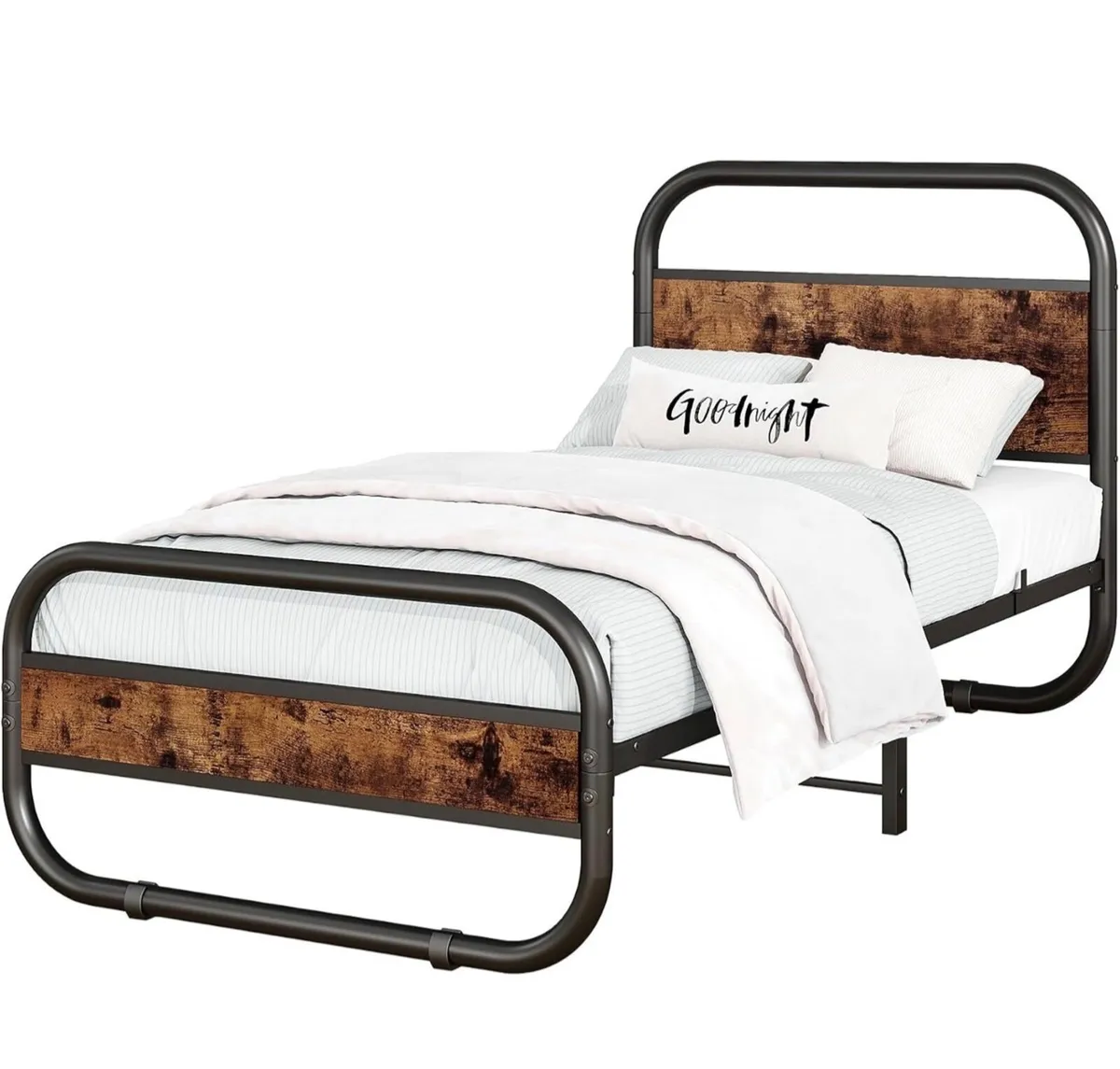 3ft Single Bed Frame,Metal Platform Bed 90x190 cm, - Image 2