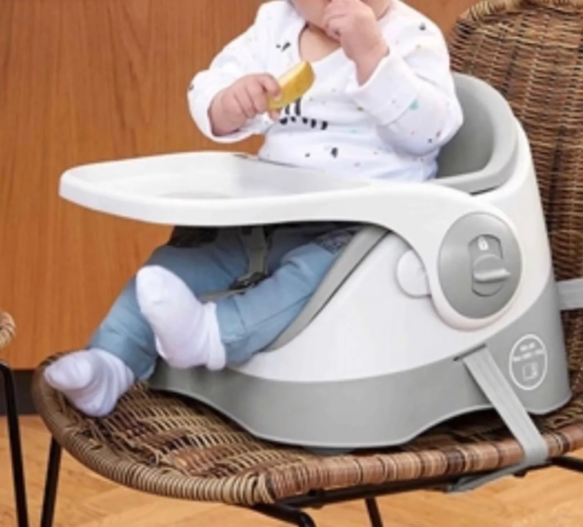 Mamas & Papas Bud 2-in-1 Booster Seat - Pebble Gre - Image 1
