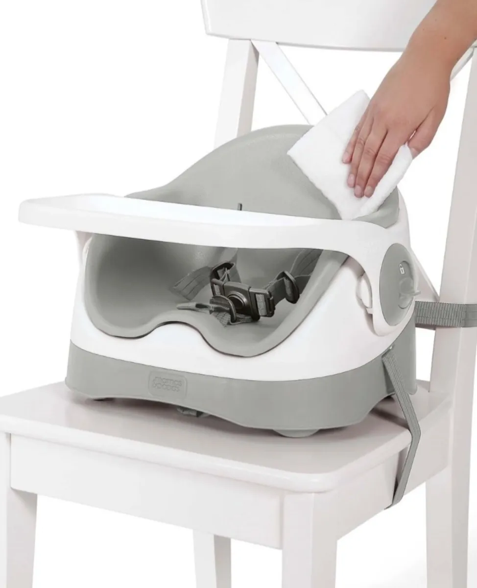 Mamas & Papas Bud 2-in-1 Booster Seat - Pebble Gre - Image 4