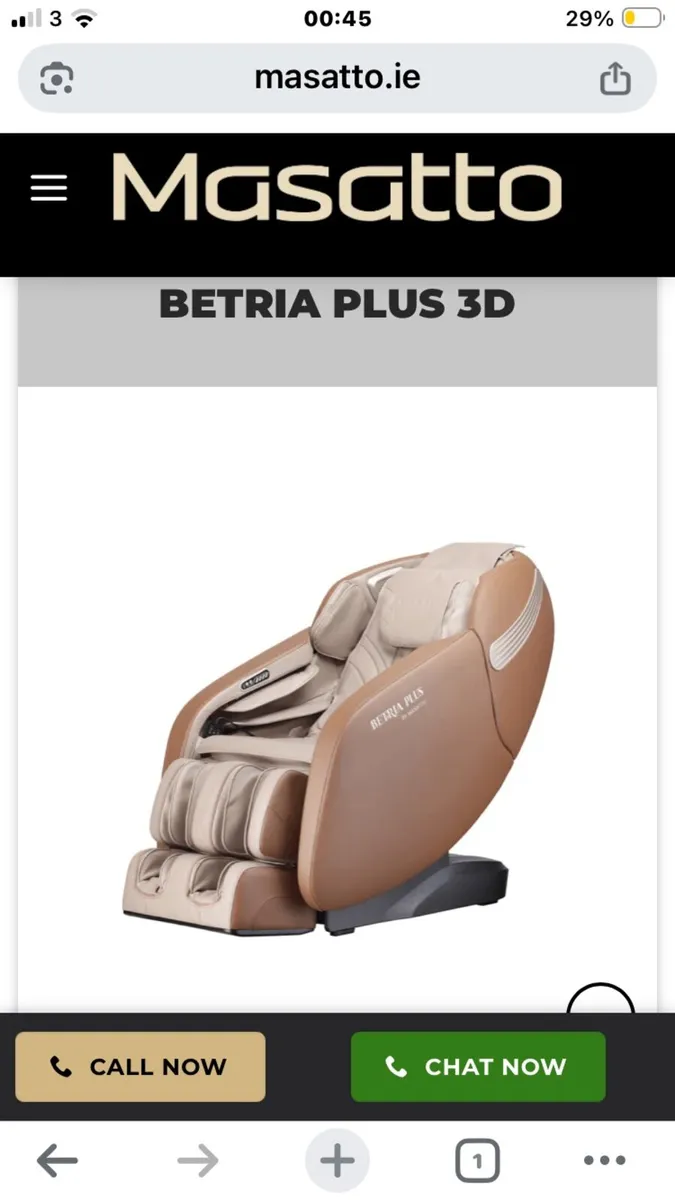 Massaging chair