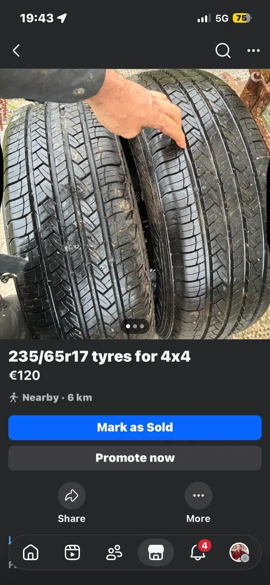 Car alloys  and tyres r17 Audi - Image 2