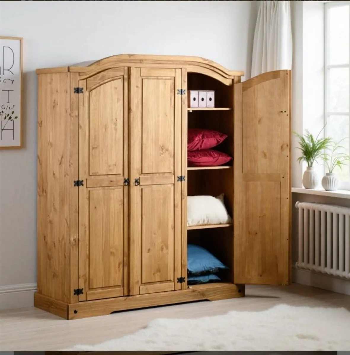 Corona 3 Door Wardrobe - Image 1