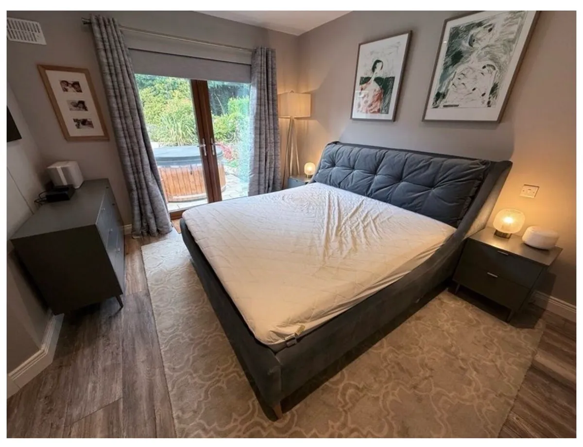 Beautiful Super King Bed Frame Cushion Headboard - Image 3