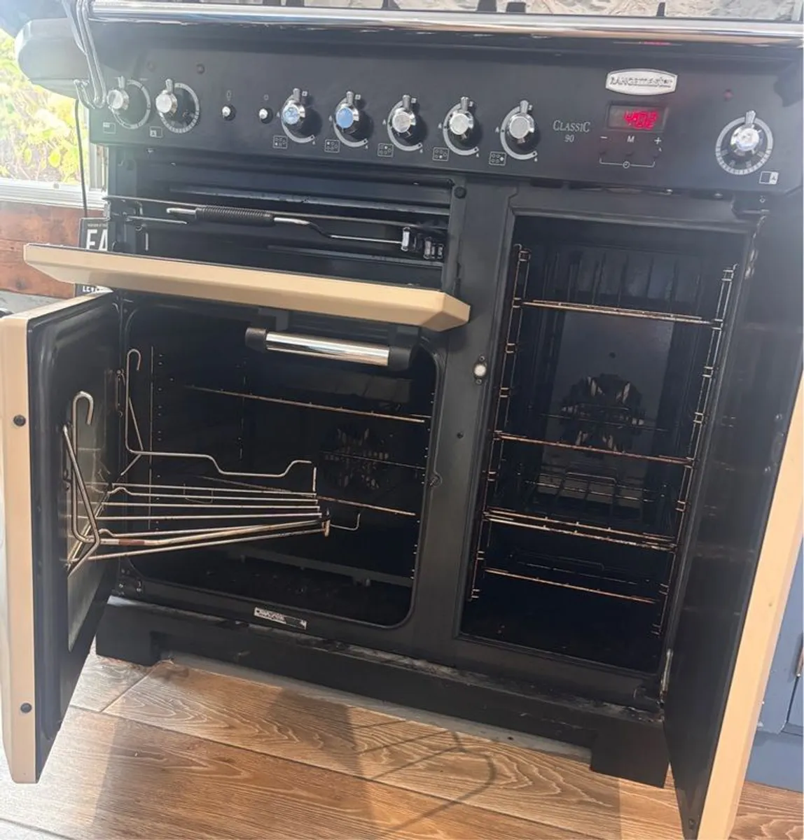 Cream Rangemaster Kitchener 90cm Dual Fuel Range Cooker - Image 2