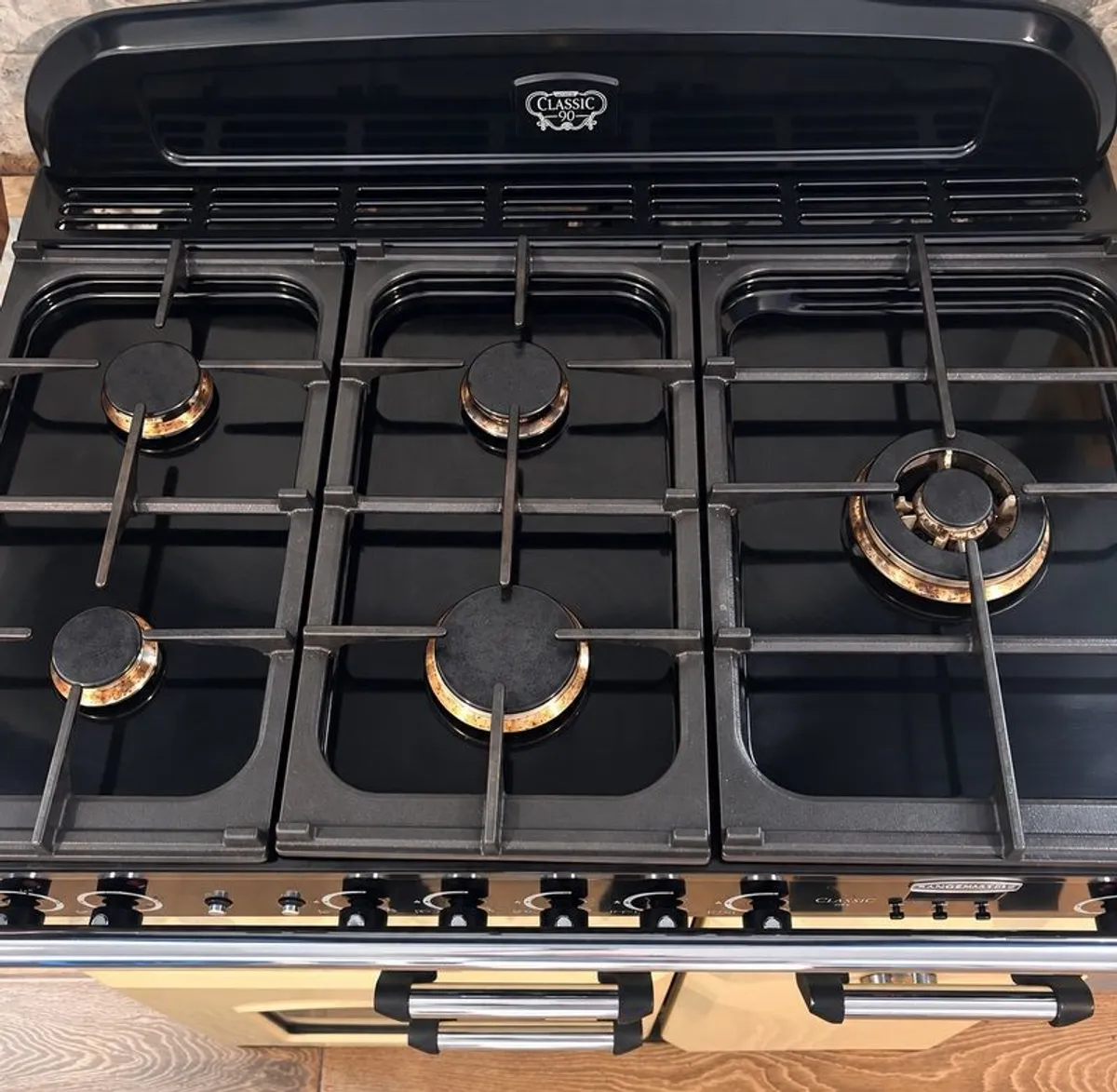Cream Rangemaster Kitchener 90cm Dual Fuel Range Cooker - Image 3
