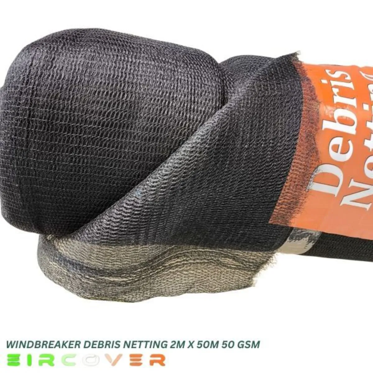 Windbreaker netting 2m x 50m - Green 50 gsm Black - Image 4