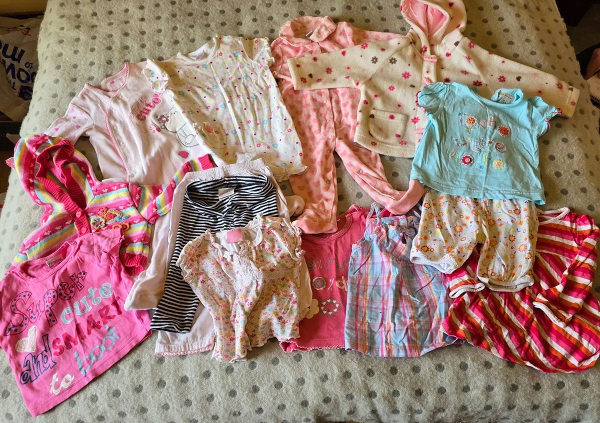Baby girl clothes 6-12mths big bundle x25 - Image 1