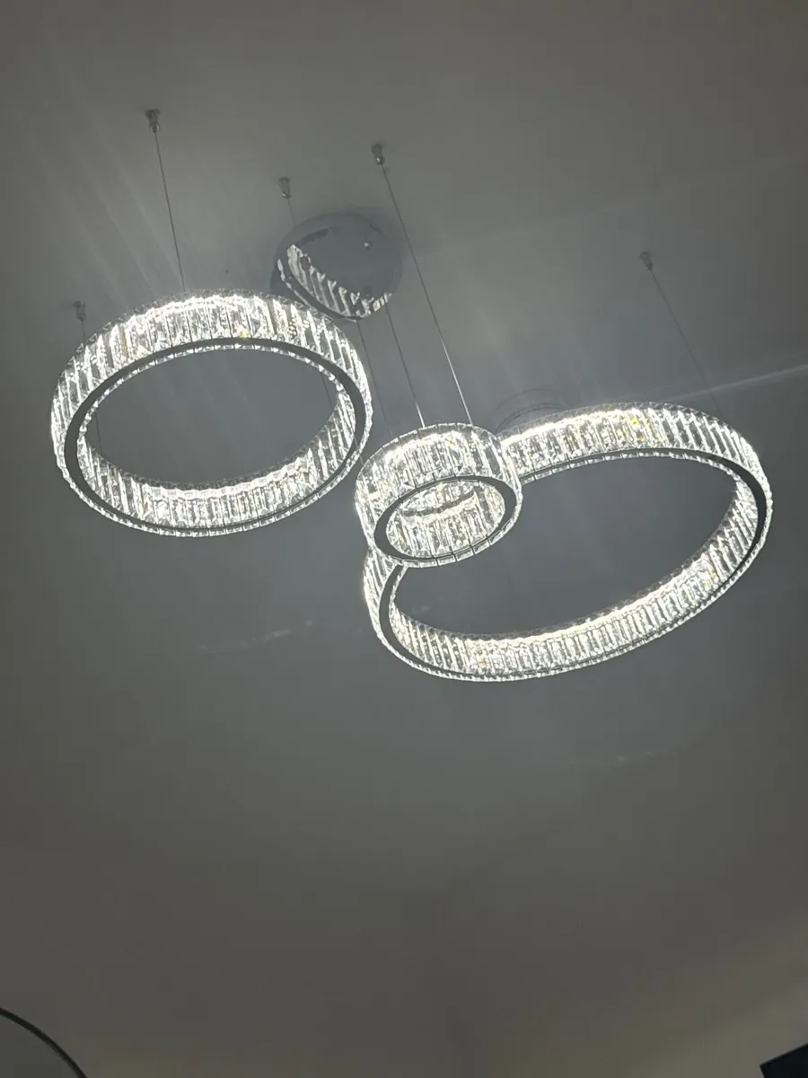 Luxury Crystal Ring Ceiling Pendant light - Image 1