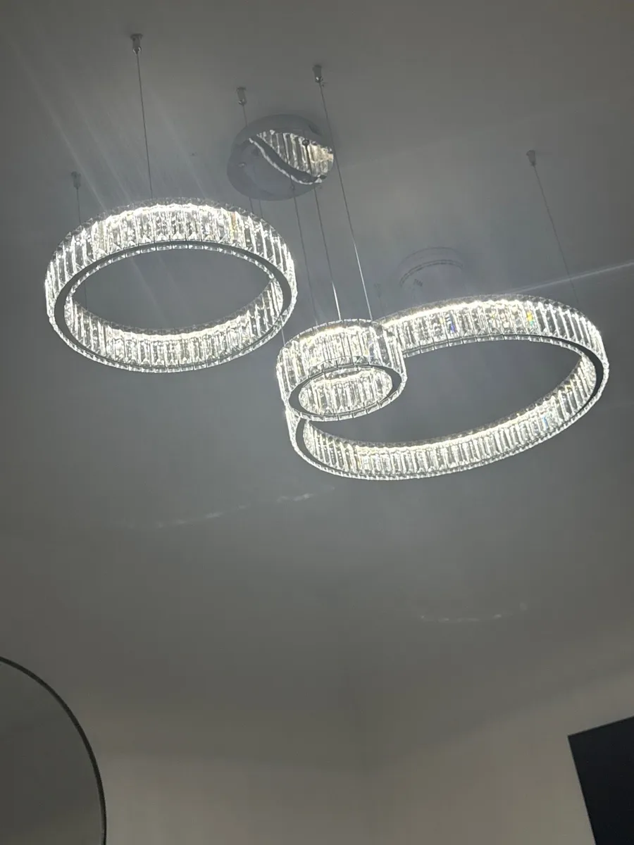 Luxury Crystal Ring Ceiling Pendant light - Image 2