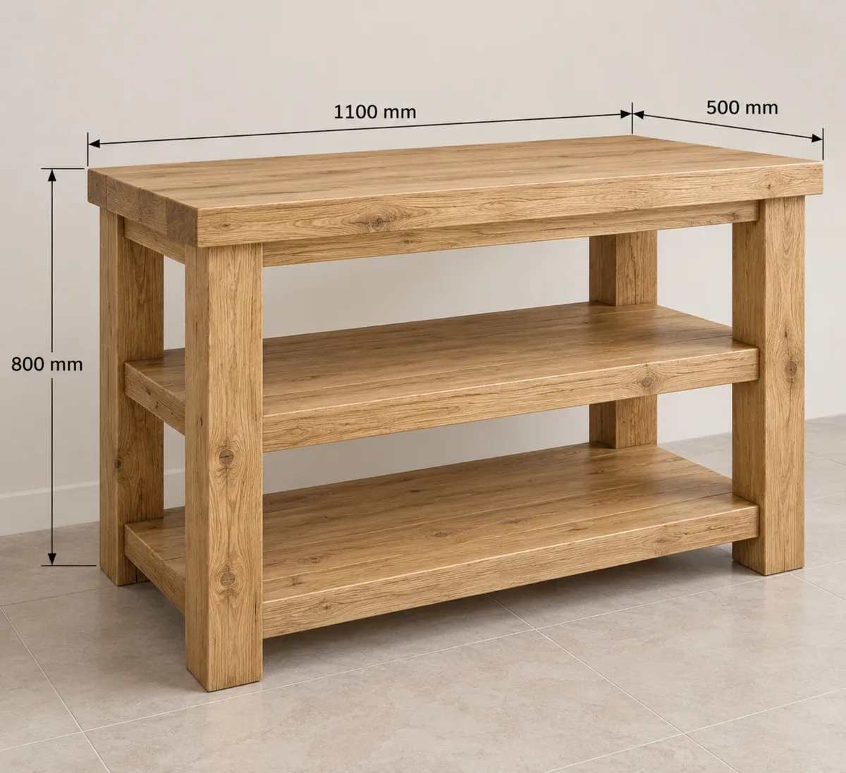 Handmade Rustic Bathroom Vanity Unit - Image 2